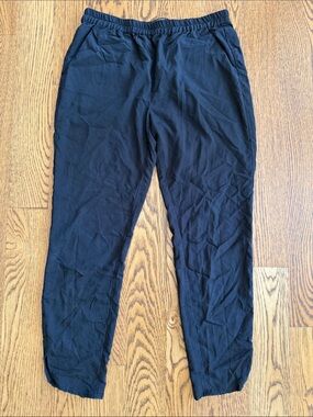 Marine Layer Black Elastic Waist Women's Casual Trousers